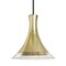 Besa Lighting Rio Stem Pendant, Gold Foil/Clear, Black Finish, 1x60W Incandescent 1TT-RIOGF-BK - alternate 1
